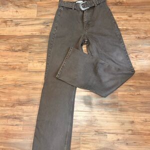 Brown Zara Jeans With Belt